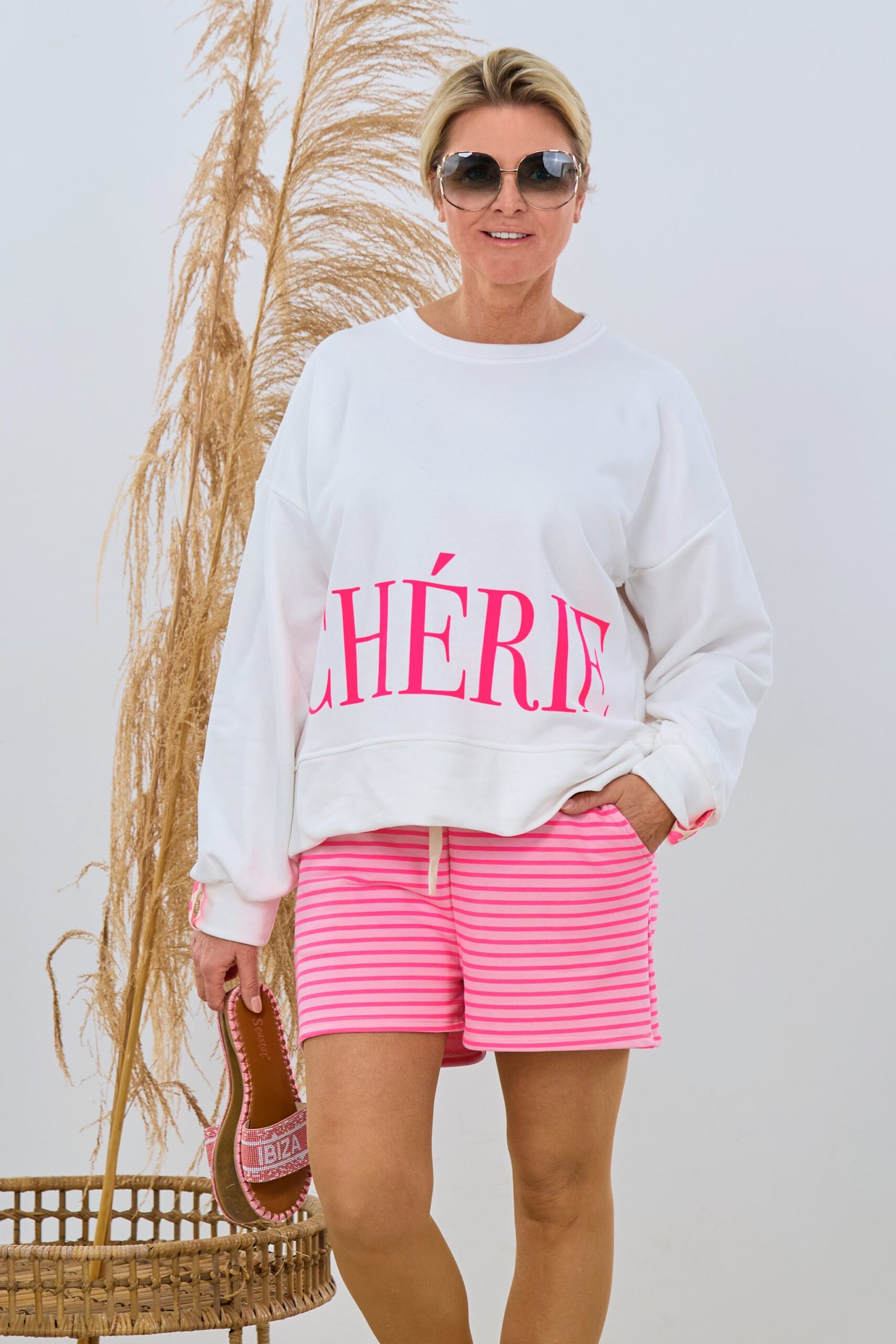 Sweaty CHÉRIE, ecru-pink – Bild 3