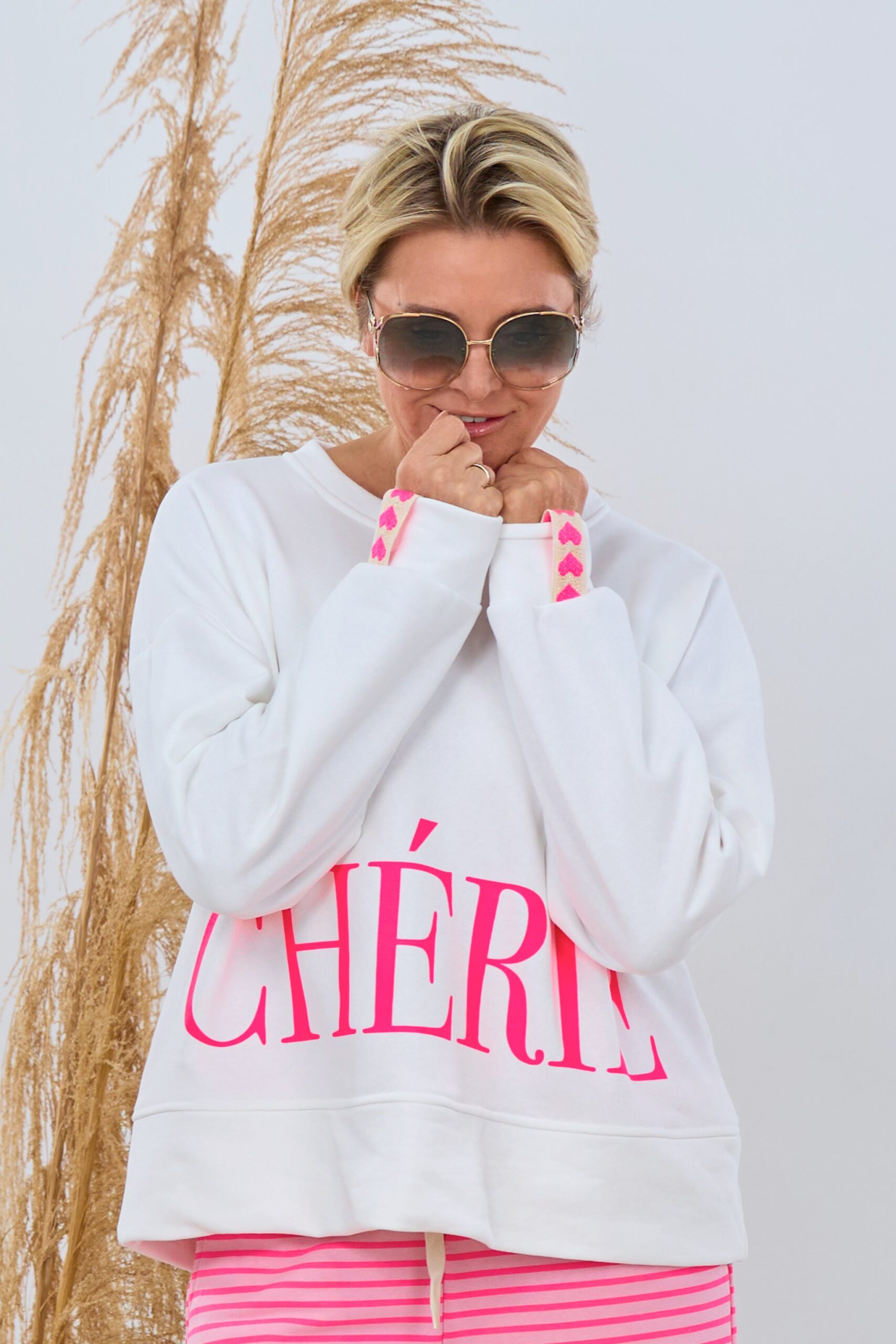 Sweaty CHÉRIE, ecru-pink – Bild 2