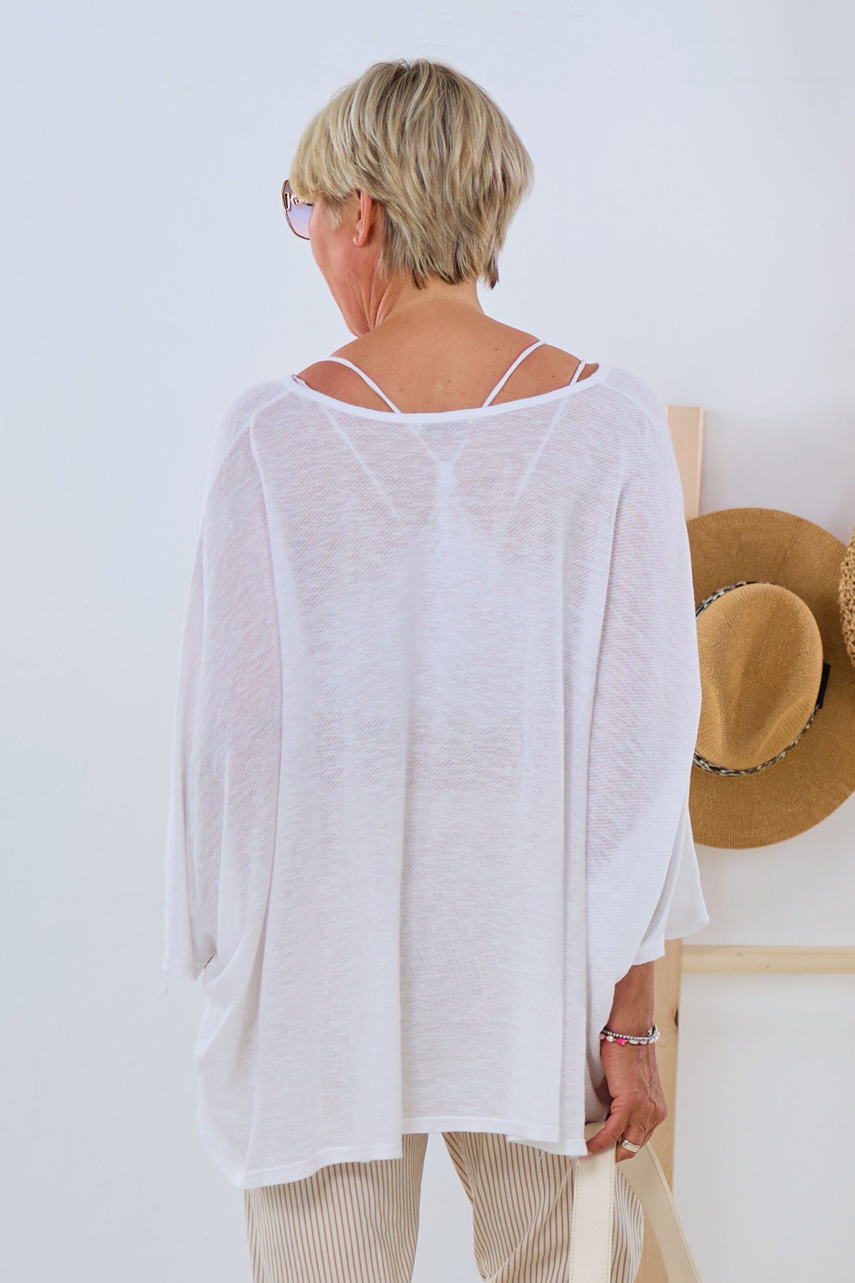 Oversized Shirt Mojitos, ecru-braun-gold – Bild 3