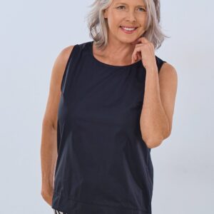 Blusen-Top, schwarz