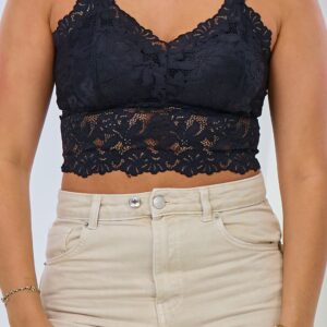 Spitzen-Bustier, schwarz