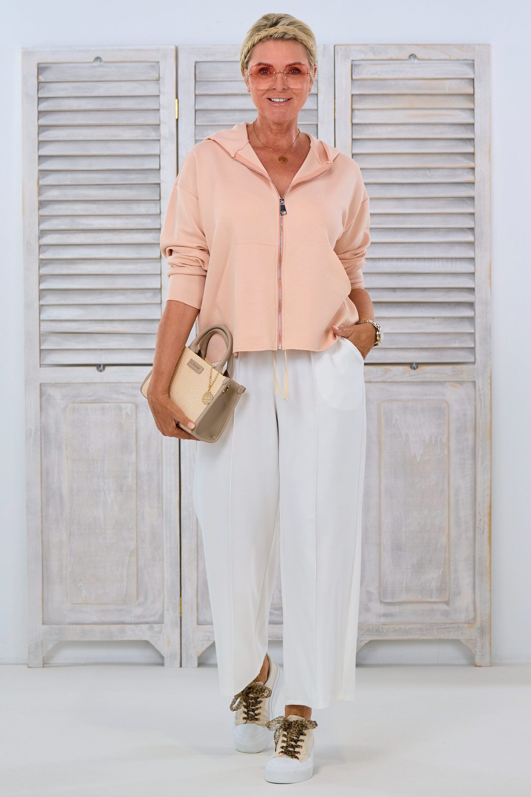 Cozy Freizeitjacke, apricot – Bild 2