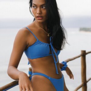 Bikini Hose Ruby - Azurblau Frottee