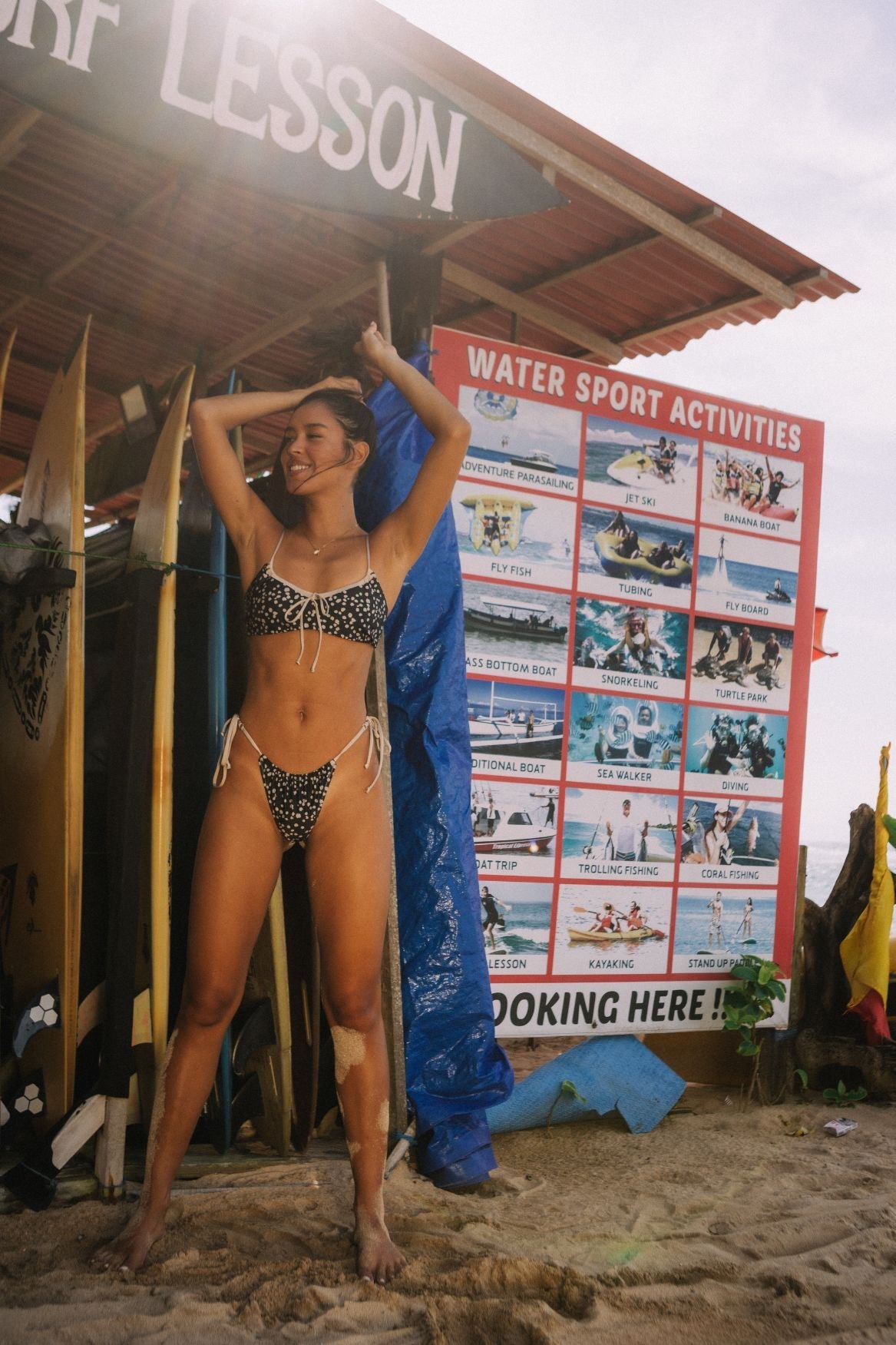 Bikini Oberteil Maya - Minimal Dots Schwarz – Bild 6
