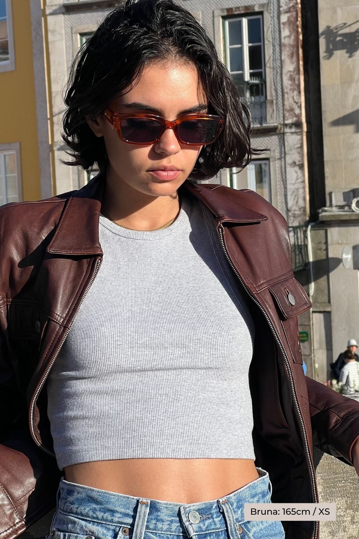 Tank Top Ines Bio-Baumwolle - Grau Melange – Bild 8