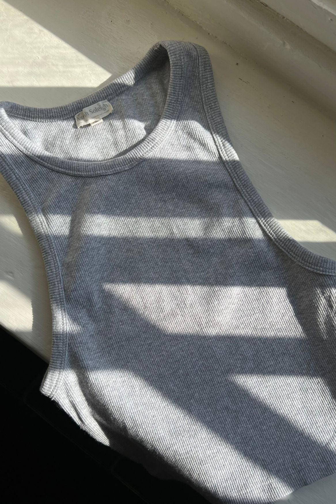 Tank Top Ines Bio-Baumwolle - Grau Melange – Bild 10