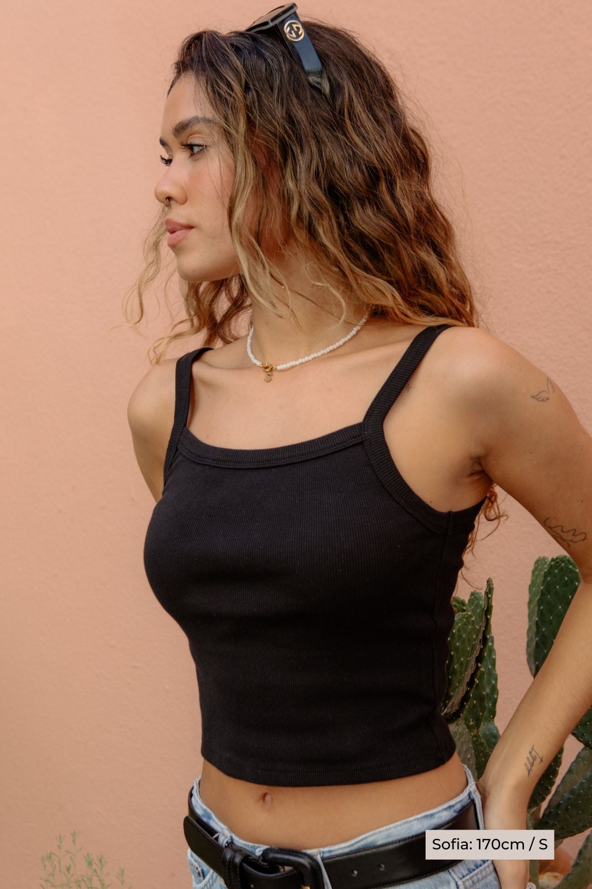 Tank Top Isla Bio-Baumwolle - Schwarz
