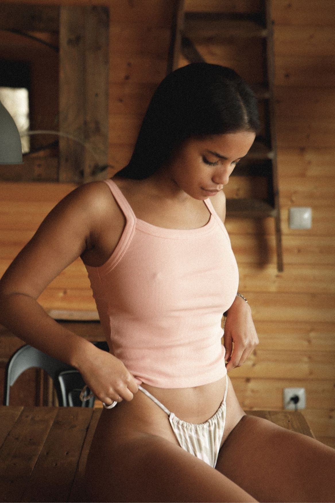 Tank Top Isla Bio-Baumwolle - Peach – Bild 2