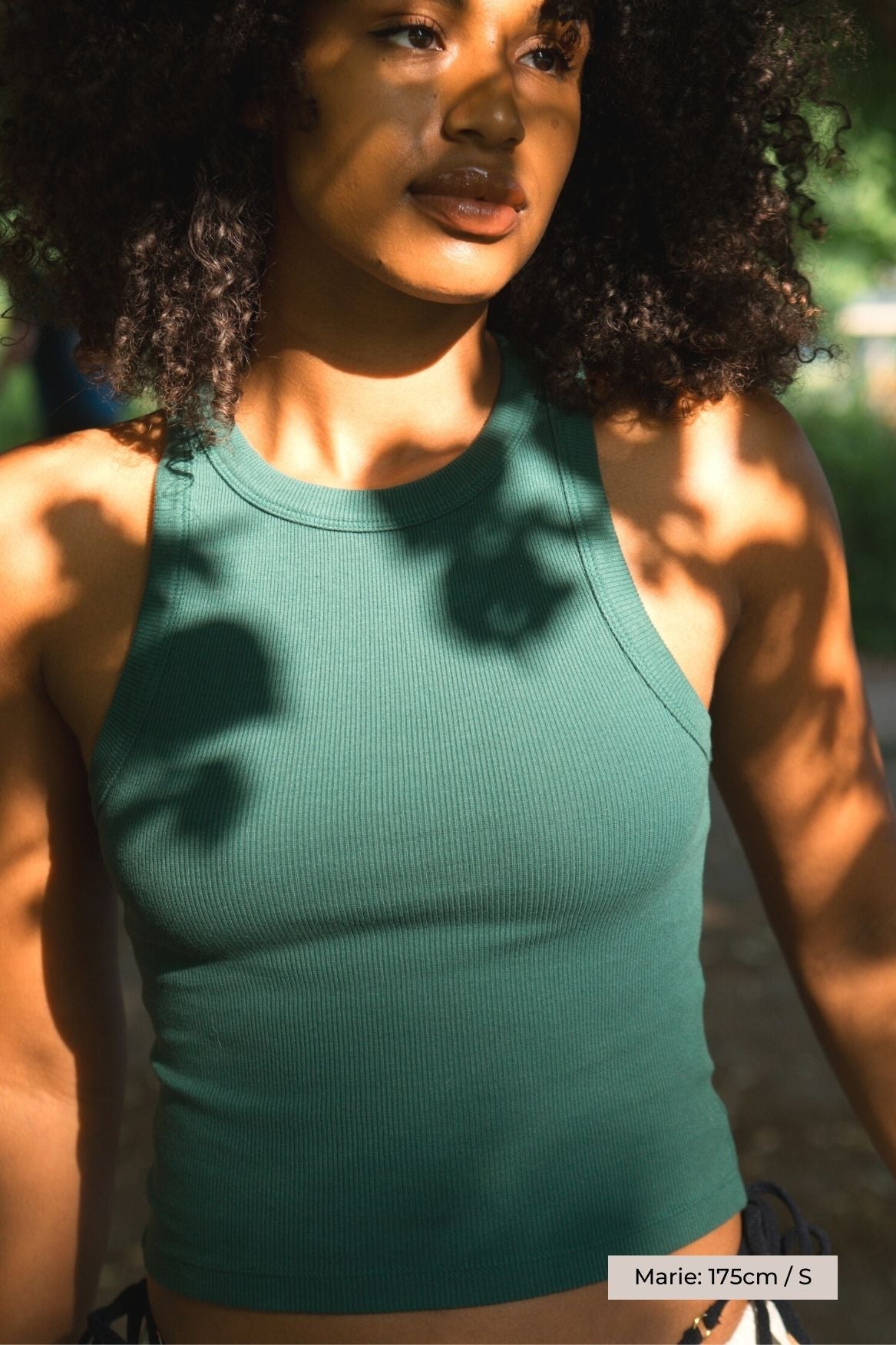Tank Top Leah Bio-Baumwolle - Waldgrün – Bild 5