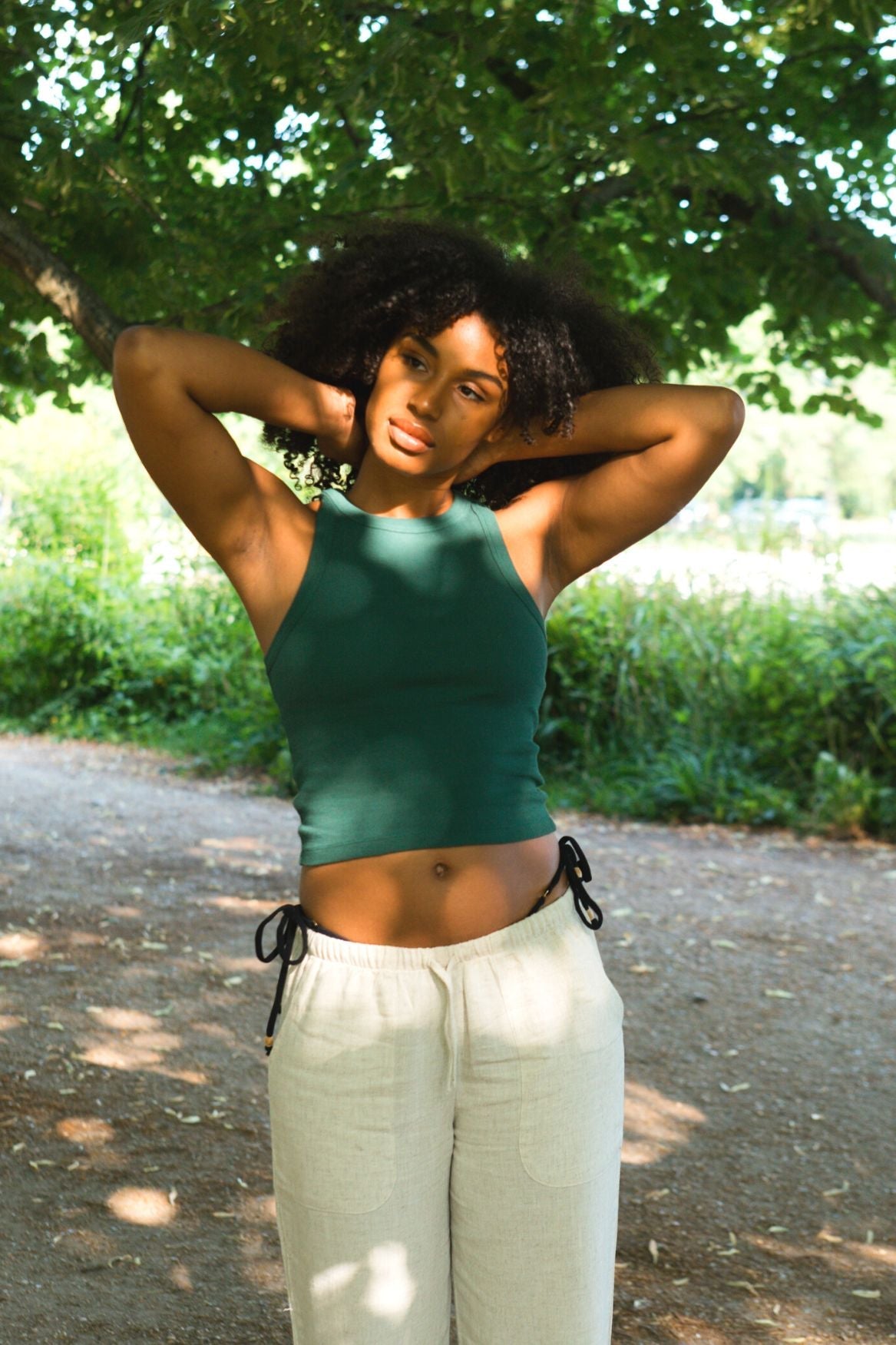 Tank Top Leah Bio-Baumwolle - Waldgrün – Bild 6