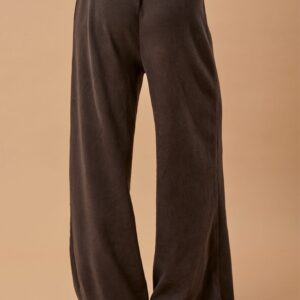 Wide Leg Pant Bio-Baumwolle - Chocolate Rib