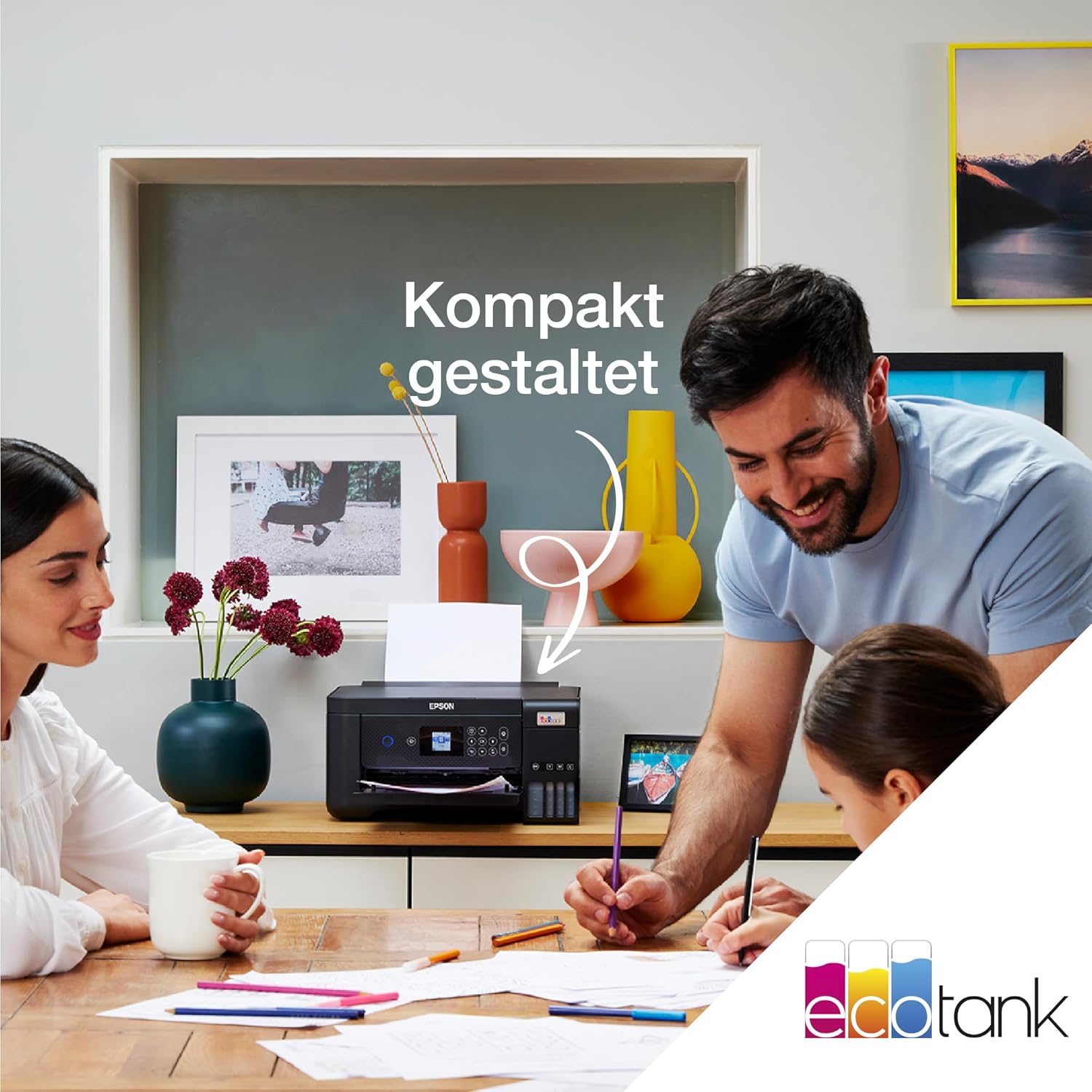Epson EcoTank ET-2870 A4-Multifunktions-Wi-Fi-Tintentankdrucker, mit einem im Lieferumfang enthaltenen Vorrat an Tinten bis zu 3 Jahren – Bild 42