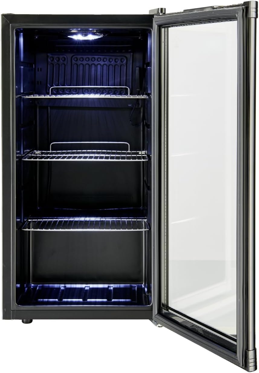METRO Professional Mini-Kühlschrank GPC1088, 88 L, 1.052 kWh/24h, 3 Edelstahl-Drahtböden, schwarz – Bild 18