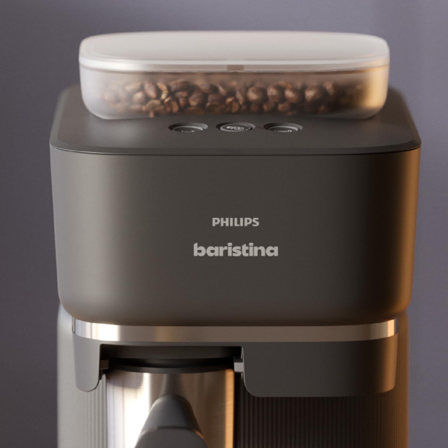 Philips Baristina Espressomaschine - Real Espresso- made simple. Kompakte Kaffeemaschine- Naturweiß mit weißem Siebträger- 16-bar-Pumpendruck- automatisches Mahlwerk- Cafe Crema (BAR300/00) – Bild 14