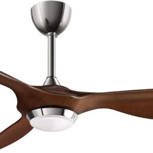 reiga 132 CM Deckenventilator mit LED-Licht und Fernbedienung, Moderne Flügel Geräuschloser DC-Motor, 3 Farbtemperaturen, Timer & Umkehrsfunktion, Weiß