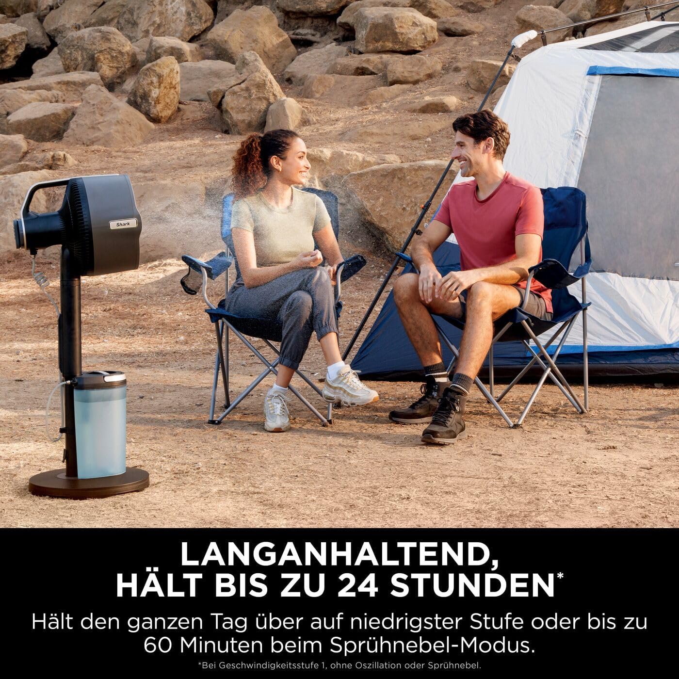 Shark FlexBreeze Ventilator Leise, Hybrid Ventilator Kabelgebunden & Kabellos, Tragbar, für Innen- und Außenbereich, UV- & Wasserbeständig, Ultraleistungsstark, Ultraleise, Weiß FA220EU – Bild 29