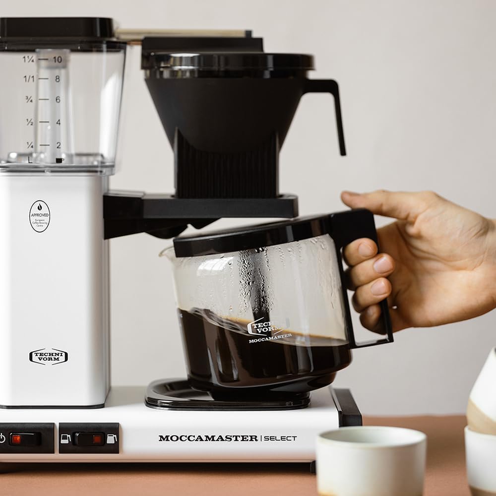 Moccamaster KBG Select, Kaffeemaschine, Retro Kaffeemaschine, Filterkaffee, Off-White, 1.25L – Bild 109
