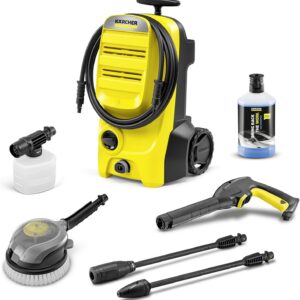 Kärcher Hochdruckreiniger K 4 Power Control Flex Home, Druck: max. 130 bar, Fördermenge: 420 l/h, Fläche: 30 m²/h, Wasserfilter, Gewicht: 11,5 kg, Hochdruckpistole, Dreckfräser, Strahlrohr, Home Kit