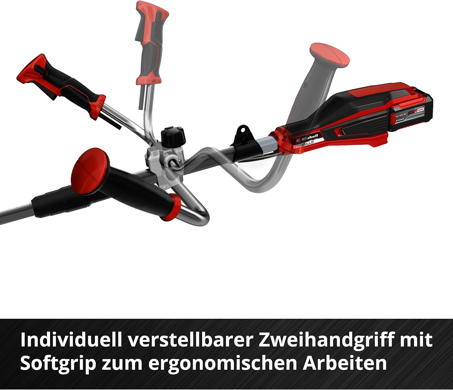 Einhell Akku-Sense AGILLO 18/200 Power X-Change (Lithium Ionen, 18V, 7.500 Umdrehungen/Min., Faden m. Tippautomatik/3-Zahn-Messer, Front-Motor, Bike-Handle, ohne Akku u. Ladegerät) – Bild 10
