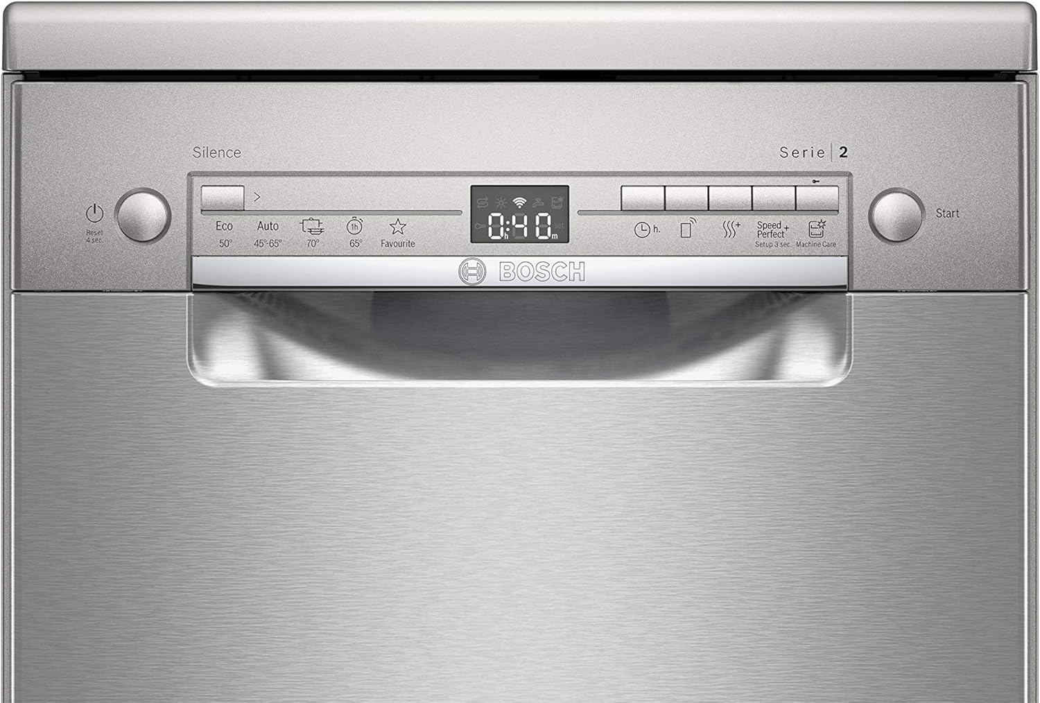 Bosch SPV2IKX10E Serie 2 Smarter Geschirrspüler vollintegriert, 45 cm breit, Besteckkorb, Extra Trocknen auf Knopfdruck, InfoLight roter Lichtpunkt am Boden, AquaStop Schutz gegen Wasserschäden, Weiß – Bild 28