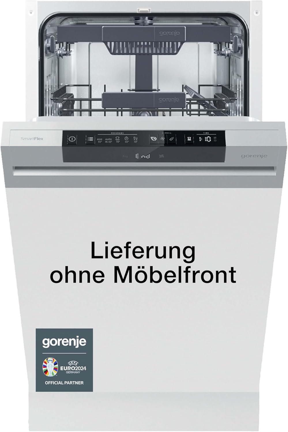Gorenje GI 520 E15X Teilintegrierbarer Geschirrspüler / 45cm / 9 Maßgedecke / 5 Programme / 1h Reinigungsprogramm / höhenverstellbarer Oberkorb / vollständiger Überlaufschutz, Eingebaut, Edelstahl – Bild 5