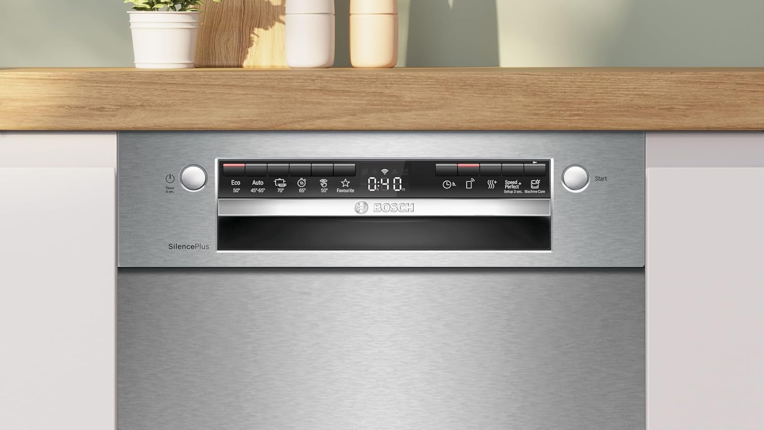 Bosch SPV2IKX10E Serie 2 Smarter Geschirrspüler vollintegriert, 45 cm breit, Besteckkorb, Extra Trocknen auf Knopfdruck, InfoLight roter Lichtpunkt am Boden, AquaStop Schutz gegen Wasserschäden, Weiß – Bild 85