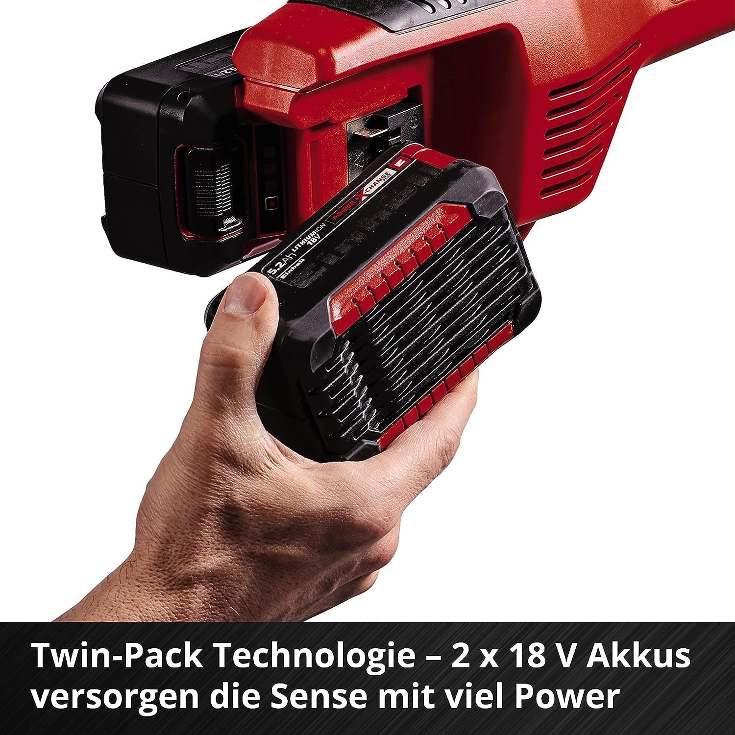 Einhell Akku-Sense Agillo 36/255 BL Power X-Change (Li-Ion, 2 x 18 V, Brushless Front-Motor, elektronische Drehzahlregulierung, Zweihandgriff, Split Shaft, ohne Akku und Ladegerät) – Bild 10
