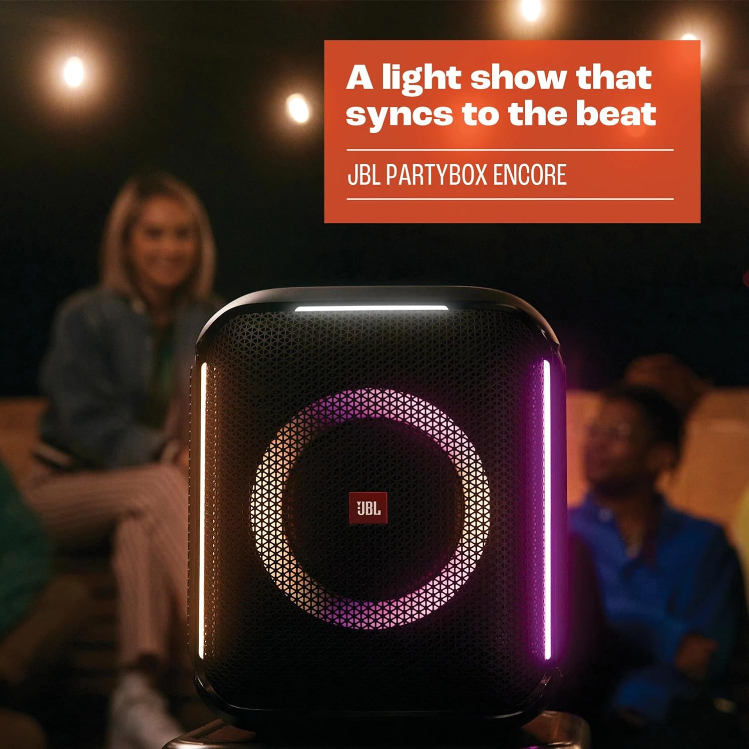 JBL PartyBox Encore – Tragbarer Party-Lautsprecher für drinnen und draußen – Mit eingebauten Lichtern, IPX4-Design und tiefem Bass – 10 Stunden Laufzeit – Schwarz – Bild 10