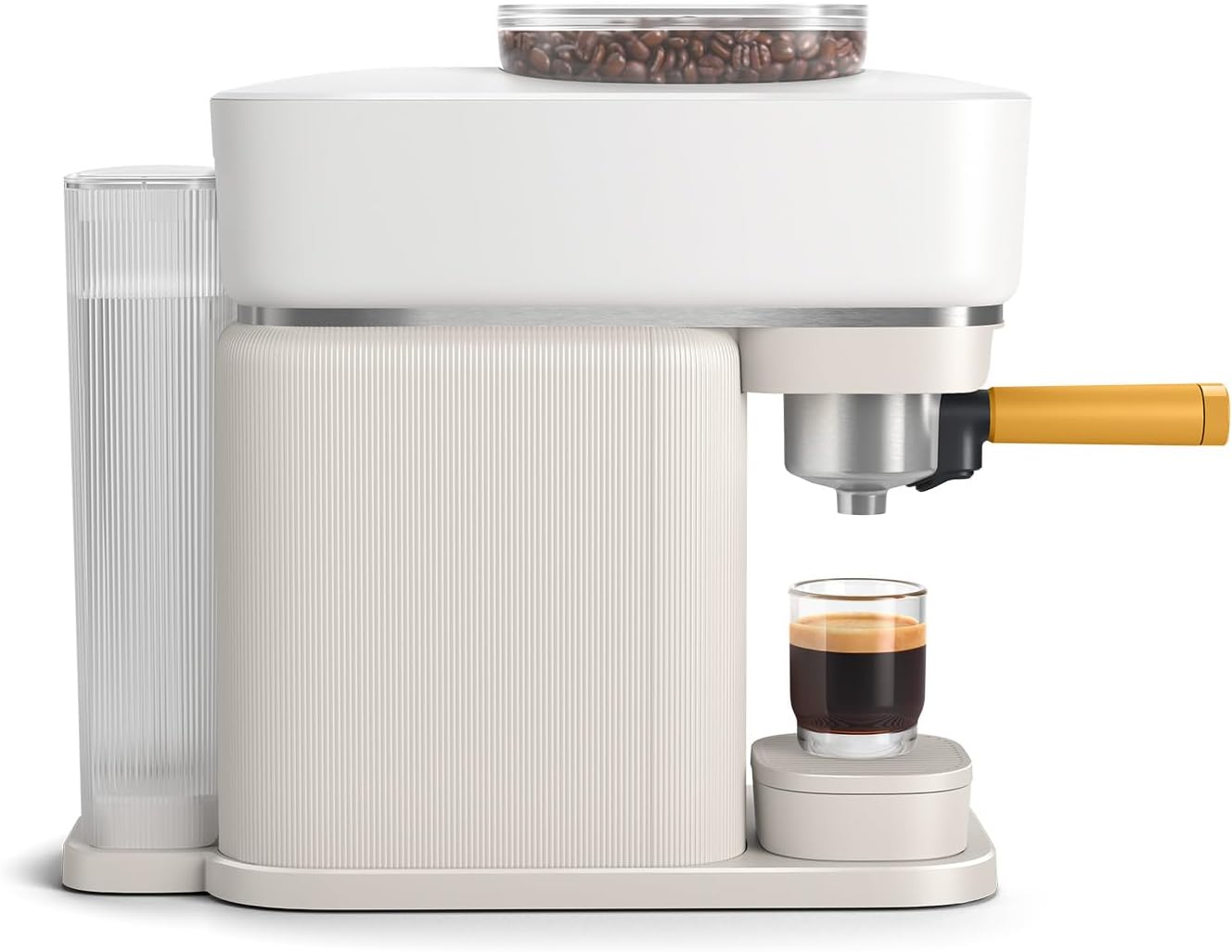 Philips Baristina Espressomaschine - Real Espresso- made simple. Kompakte Kaffeemaschine- Naturweiß mit weißem Siebträger- 16-bar-Pumpendruck- automatisches Mahlwerk- Cafe Crema (BAR300/00) – Bild 27