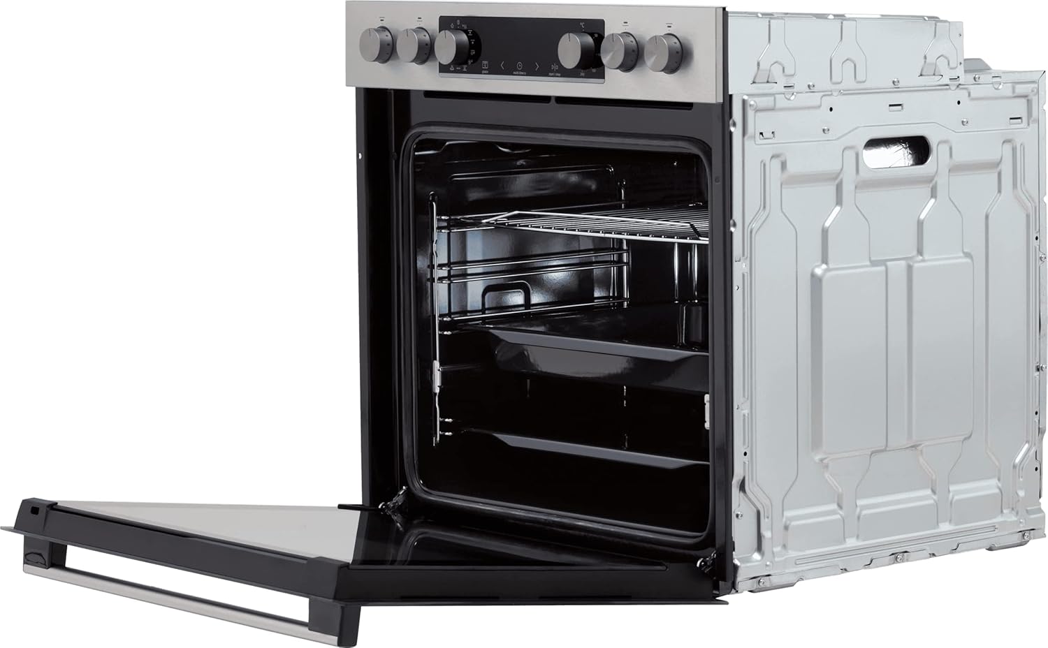 Gorenje Einbauherd-Set Heißluft Inox Set 4 mit Glaskeramik-Kochfeld / 77 Liter / ExtraSteam / GentleClose & Open / EcoClean / AirFry / PizzaMode / PerfectGrill / Teleskopauszüge / Inox-Look – Bild 19