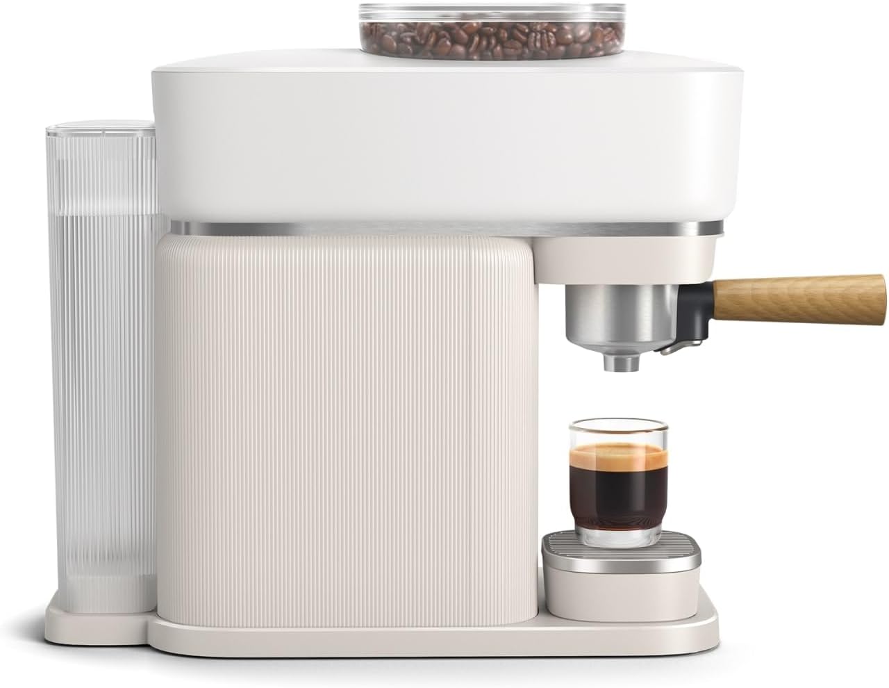Philips Baristina Espressomaschine - Real Espresso- made simple. Kompakte Kaffeemaschine- Naturweiß mit weißem Siebträger- 16-bar-Pumpendruck- automatisches Mahlwerk- Cafe Crema (BAR300/00) – Bild 37