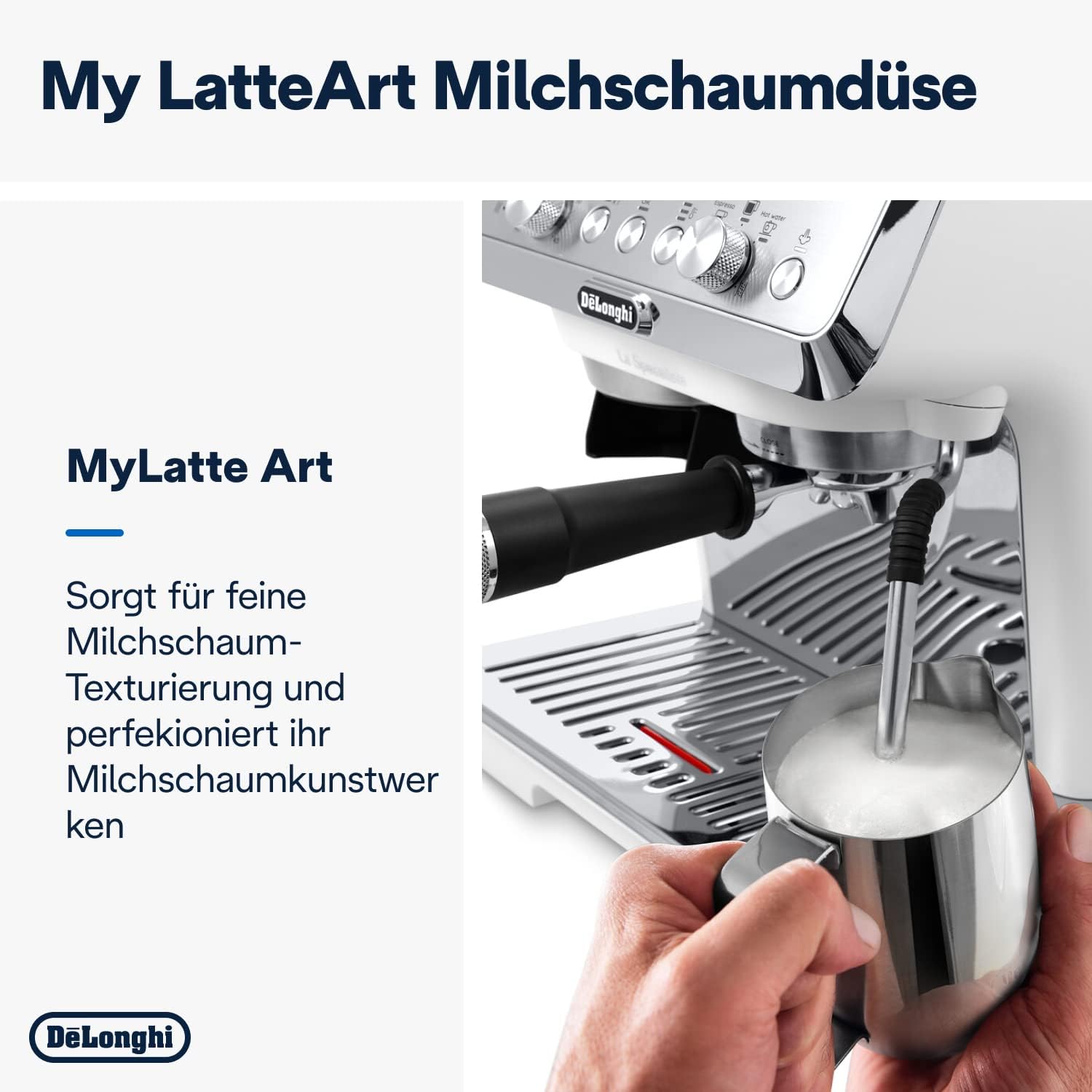 De'Longhi La Specialista Arte EC9155.MB Siebtrgermaschine, Espressomaschine mit Mahlwerk, 8 Mahlgrade, 15 Bar, 3 Temperaturen, Milchschaumdüse, 1300 W, 1,5 l Tank, Edelstahl/Schwarz inkl. Barista-Kit – Bild 21