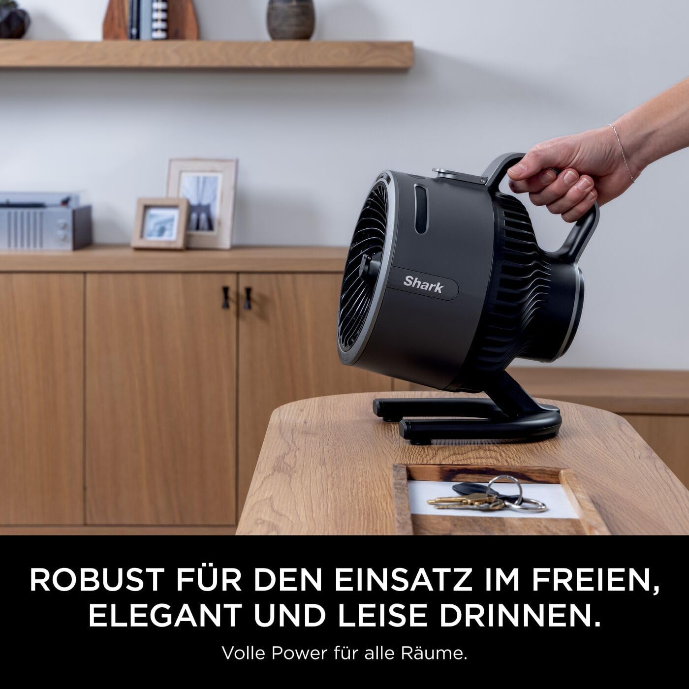 Shark FlexBreeze Ventilator Leise, Hybrid Ventilator Kabelgebunden & Kabellos, Tragbar, für Innen- und Außenbereich, UV- & Wasserbeständig, Ultraleistungsstark, Ultraleise, Weiß FA220EU – Bild 23