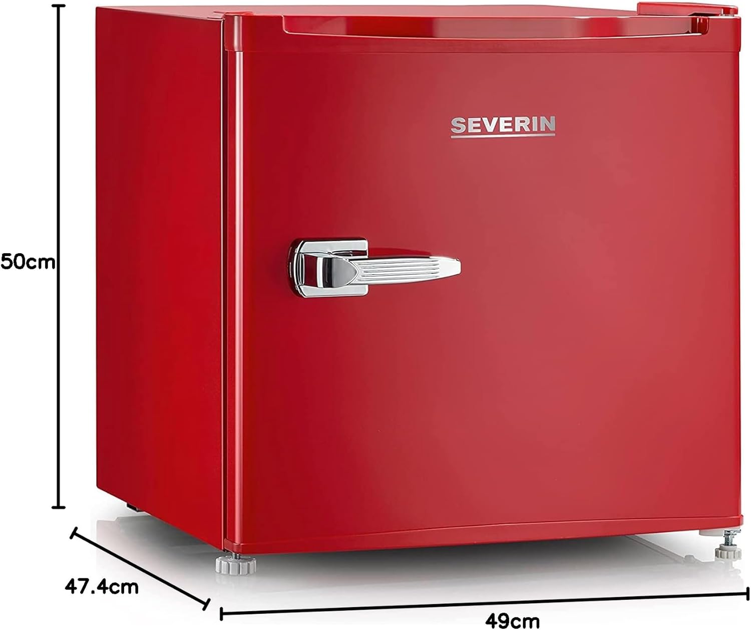 SEVERIN Retro Mini Kühl-/Gefrierbox (31 l), Gefrierschrank klein, Minikühlschrank mit flexibler Temperaturregelung, Tischkühlschrank, schwarz, GB 8880 – Bild 12