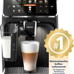 Philips Serie 5400 Kaffeevollautomat - Genießen Sie 12 Getränke, schnell reinigendes LatteGo, intuitives TFT-Display, anpassbare Kaffeeeinstellungen, erstklassiges Küchendesign (EP5441/50)