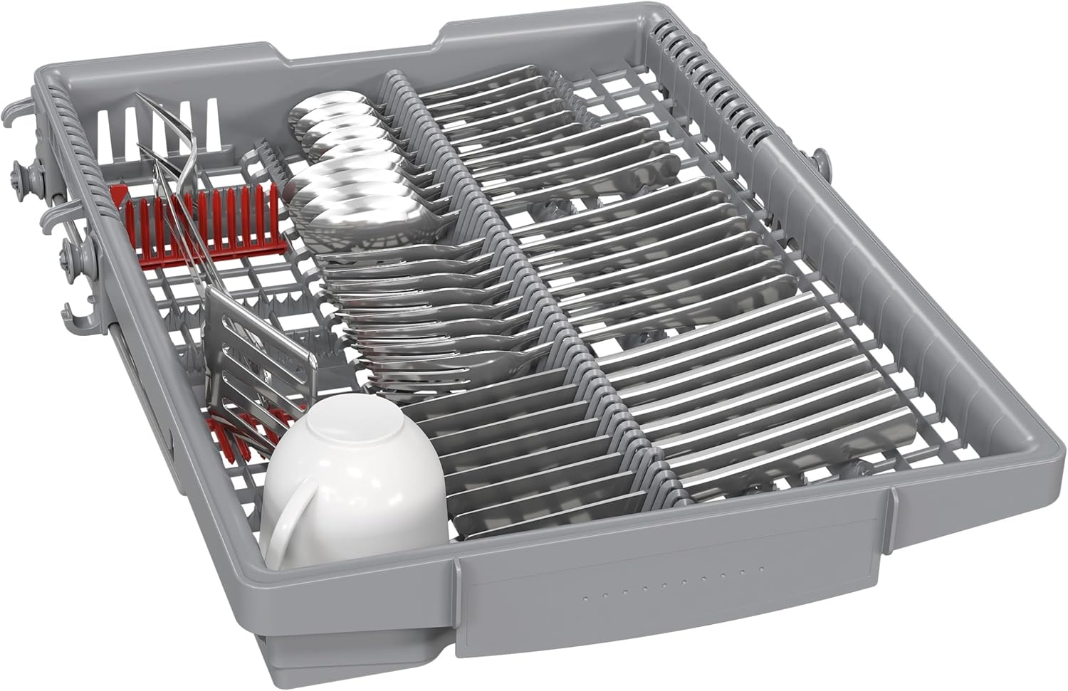 Bosch SPV2IKX10E Serie 2 Smarter Geschirrspüler vollintegriert, 45 cm breit, Besteckkorb, Extra Trocknen auf Knopfdruck, InfoLight roter Lichtpunkt am Boden, AquaStop Schutz gegen Wasserschäden, Weiß – Bild 88