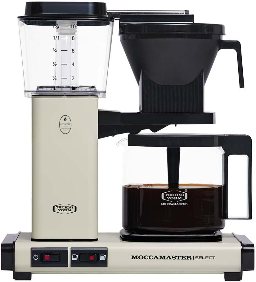 Moccamaster KBG Select, Kaffeemaschine, Retro Kaffeemaschine, Filterkaffee, Off-White, 1.25L – Bild 20