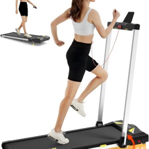 Freepi 4 in 1 Laufband für Zuhause mit Neigung 1-6km/h 2.5PS Motor mit Fernbedienung, Walking Laufband Pad Schreibtisch ragbar Heim-Fitnessgert