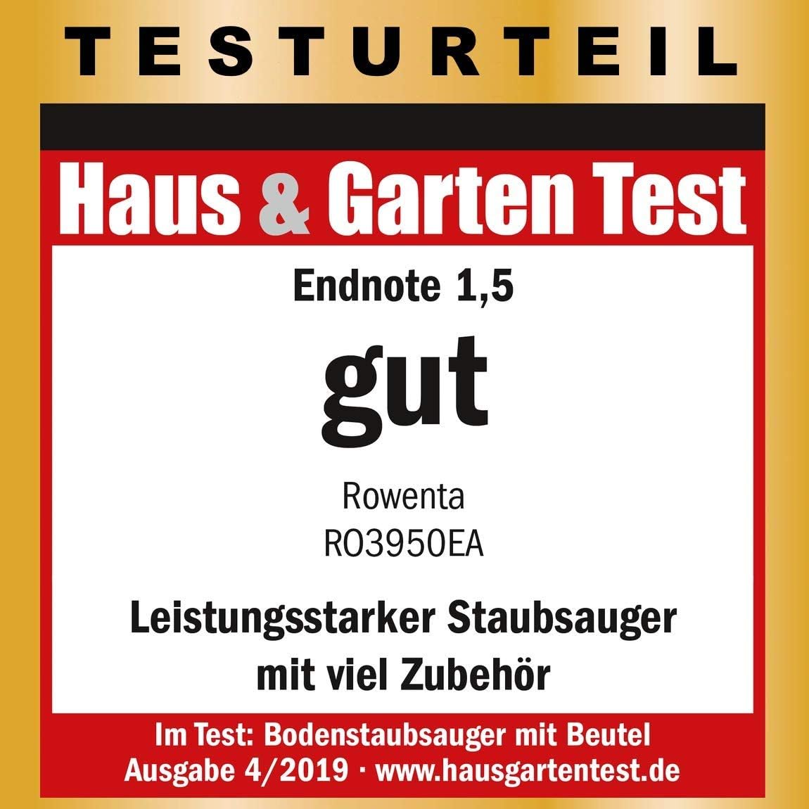 Rowenta RO3950 Staubsauger mit Beutel + 4er Pack Swirl R 39 Staubsaugerbeutel für Dauerhaft hohe Saugleistung, 3L Beutelvolumen, 750 W = 2000W, extrem leise, Hygienefilter, mit Parkettdüse – Bild 8