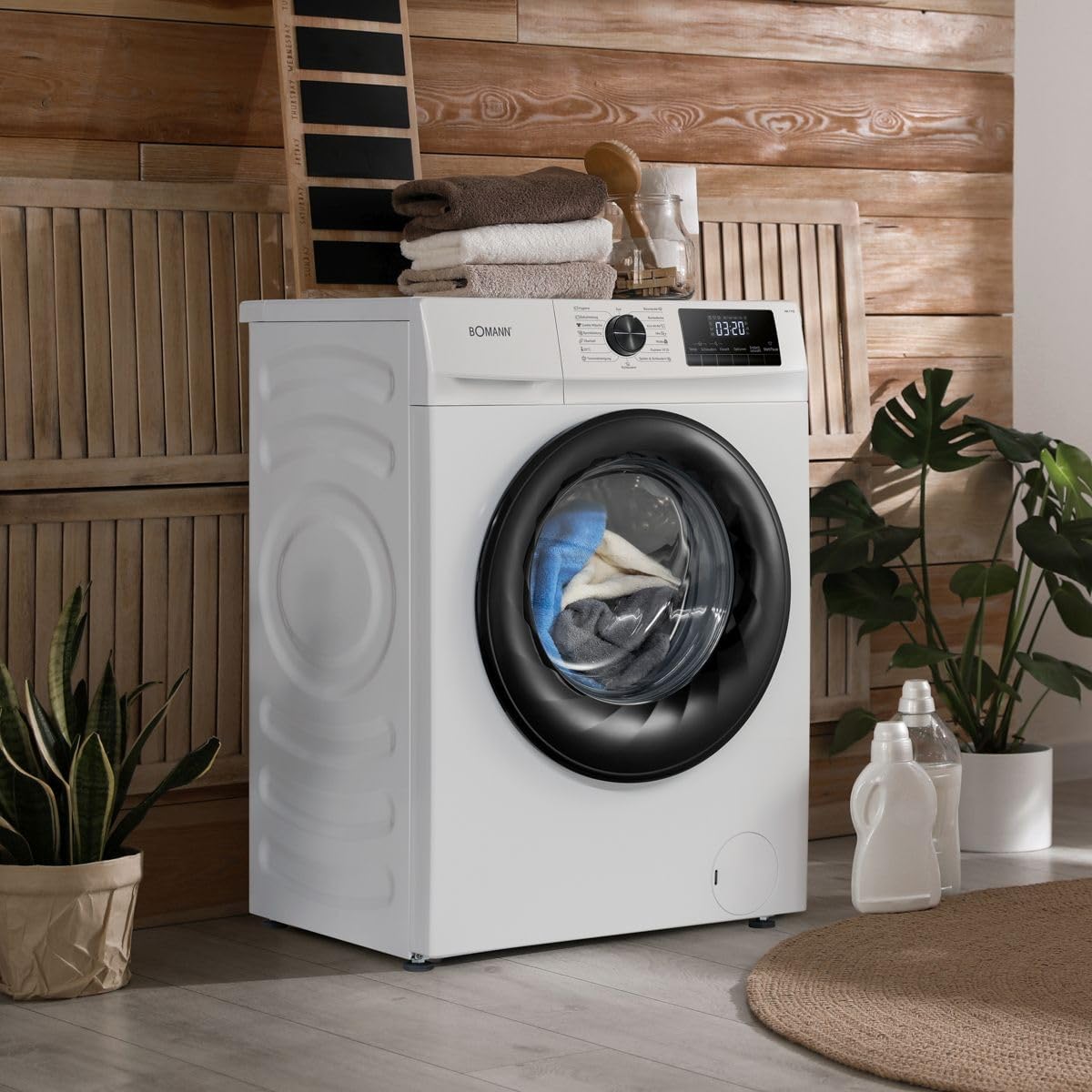 Bomann® Waschmaschine 10kg | max. 1400 U/min | 10 Jahre Motor-Garantie | effizienter, leiser & langlebiger Invertermotor | 15 Programme | Endzeitvorwahl | LED-Display | Washing Machine WA 7110 – Bild 25