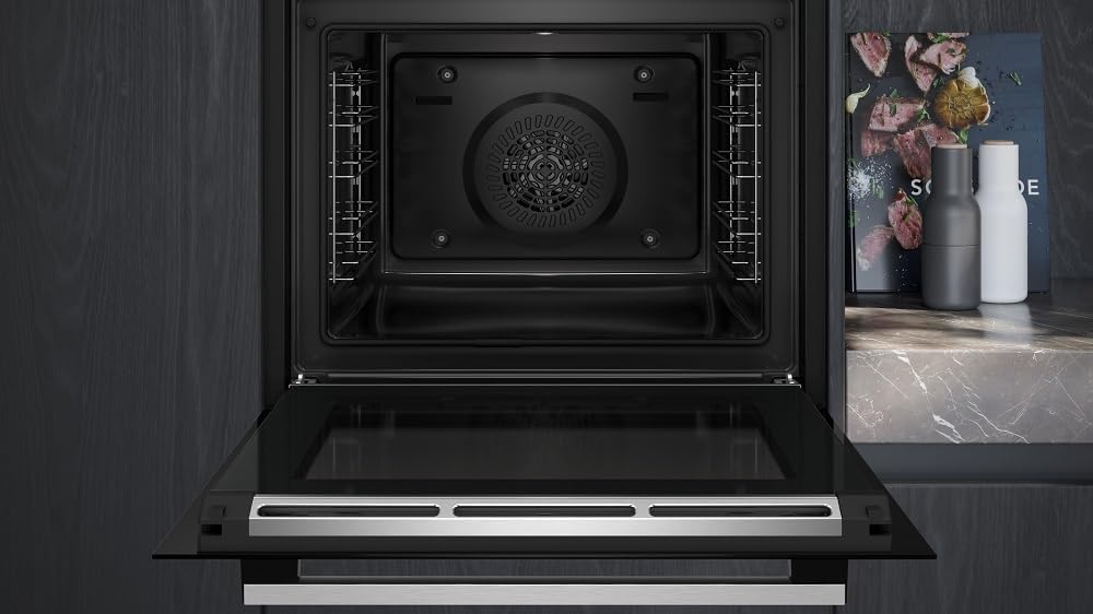 Siemens HB778G3B1,Q700 Smarter Einbau-Backofen, 60 x 60 cm, Made in Germany, Pyrolyse & Hydrolyse Selbstreinigung, Bratenthermometer, Air Fry, Backautomatik, Farbiger Touchscreen, 4D Heißluft, Schwarz – Bild 24