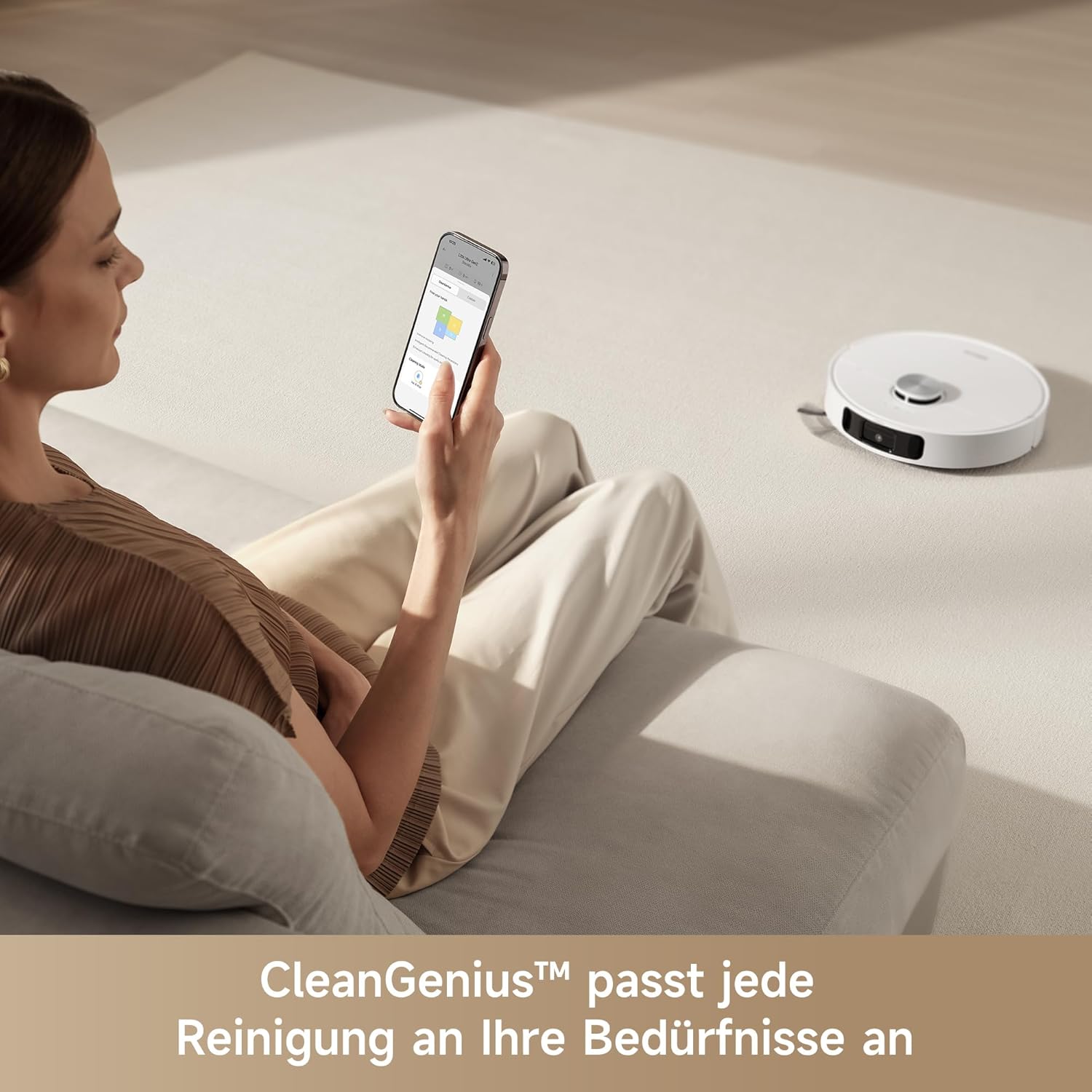 dreame L10s Pro Ultra Heat Roboter Staubsauger mit Automatische Moppreinigung mit heiem Wasser, Moppverlngerung, 7.000 Pa Saugkraft, Doppelte Mopp- und Bodenreinigung, Teppicherkennung – Bild 14