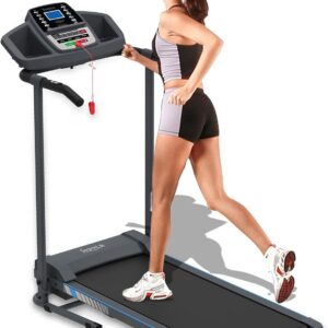 SereneLife Laufband für zuhause - Walking Pad klappbar, Running pad, mit LED-Anzeige,Treadmill for Home, Bluetooth App Sync, Digital Fitness, Walkpad mit Steigung, bis zu 10km/h