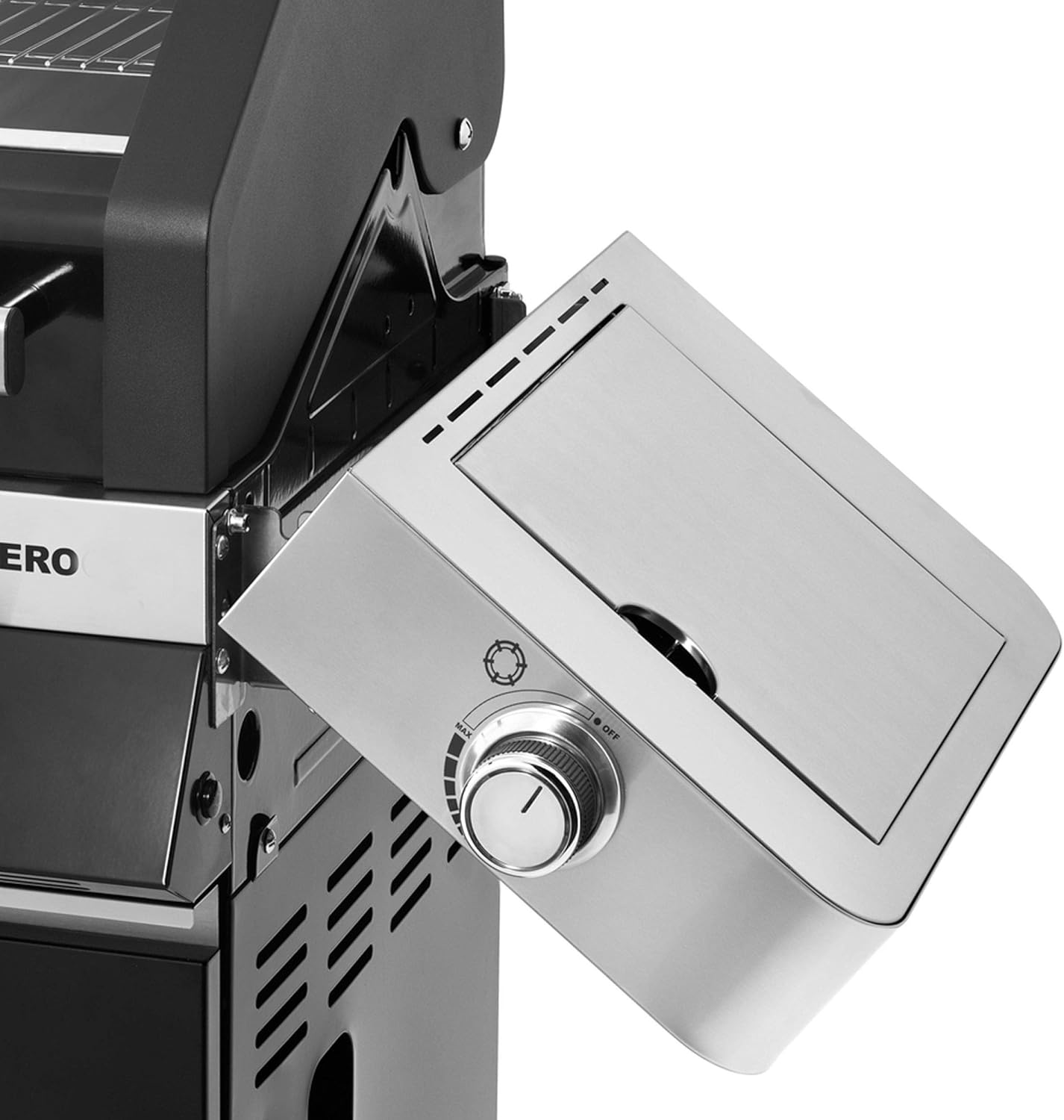RÖSLE Elektrogrill BBQ-Portable Videro E2-P, tragbarer Tischgrill mit 2 Brennern, Warmhalterost und Deckel mit Glaseinsatz, pulverbeschichteter Stahl, schwarz/silbern – Bild 52