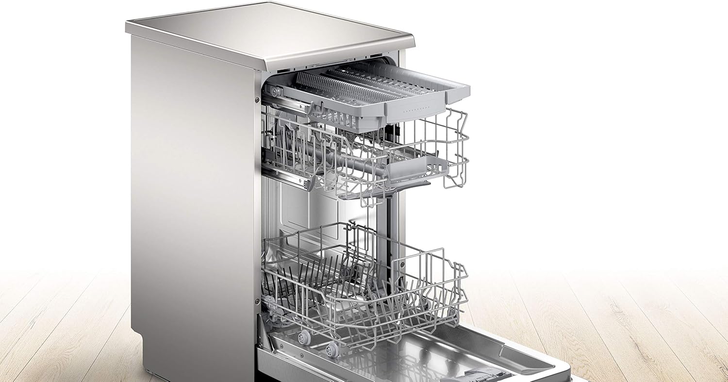 Bosch SPV2IKX10E Serie 2 Smarter Geschirrspüler vollintegriert, 45 cm breit, Besteckkorb, Extra Trocknen auf Knopfdruck, InfoLight roter Lichtpunkt am Boden, AquaStop Schutz gegen Wasserschäden, Weiß – Bild 29