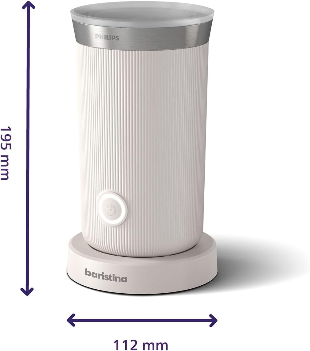 Philips Baristina Espressomaschine - Real Espresso- made simple. Kompakte Kaffeemaschine- Naturweiß mit weißem Siebträger- 16-bar-Pumpendruck- automatisches Mahlwerk- Cafe Crema (BAR300/00) – Bild 18