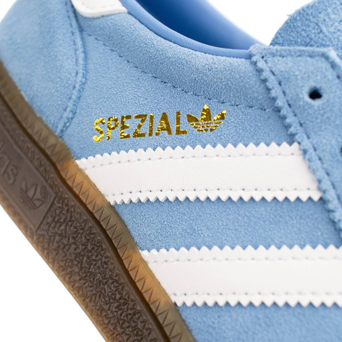 Drei Streifen Handball Spezial BD7632 - hellblau-weiss-gum – Bild 6
