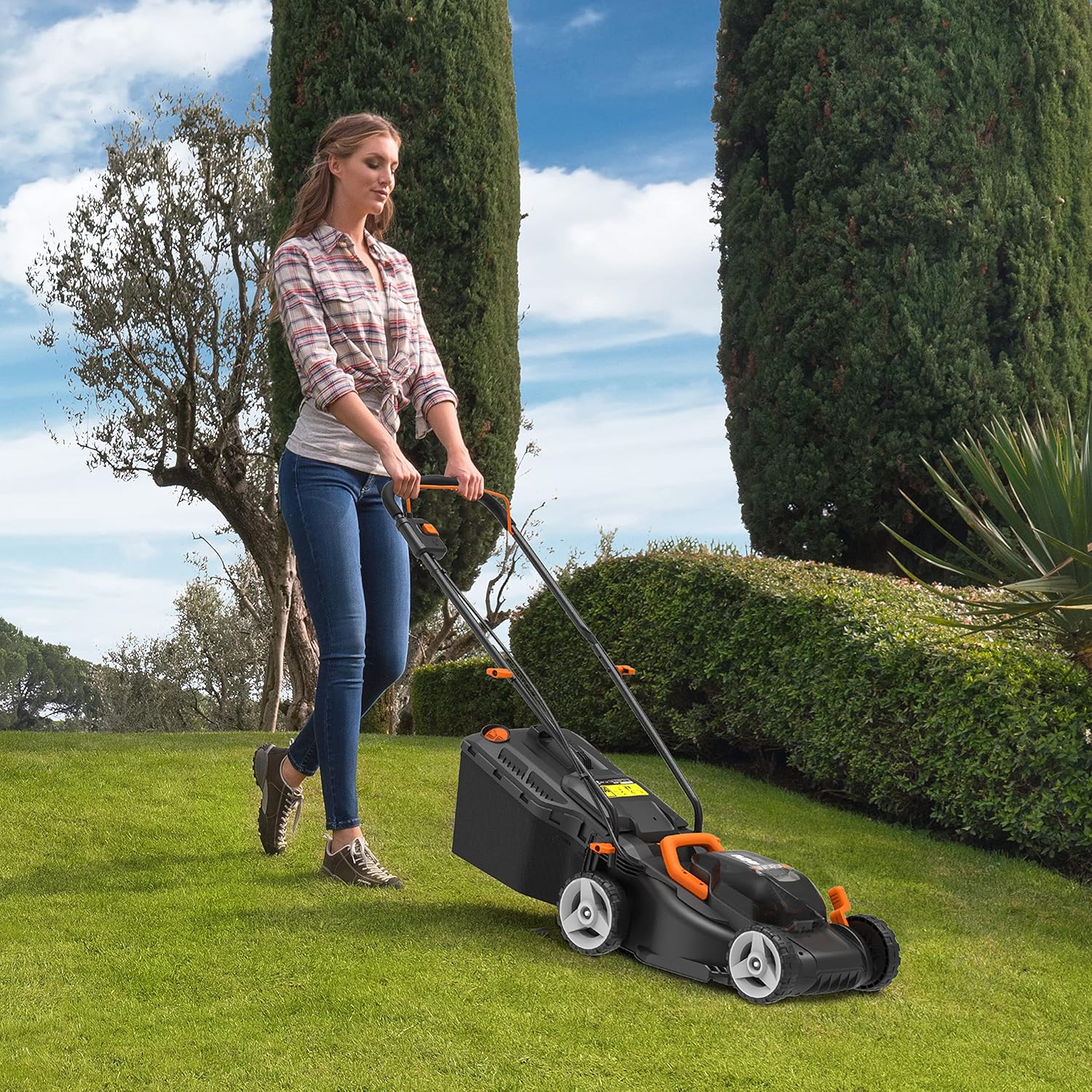 Worx Nitro 34 cm Akku-Rasenmher, Elektrischer Rasenmher, WG779E, 40 V PowerShare PRO 2 STK. 2,5 Ah Akku (Akkus & Ladegert inklusive) – Bild 6