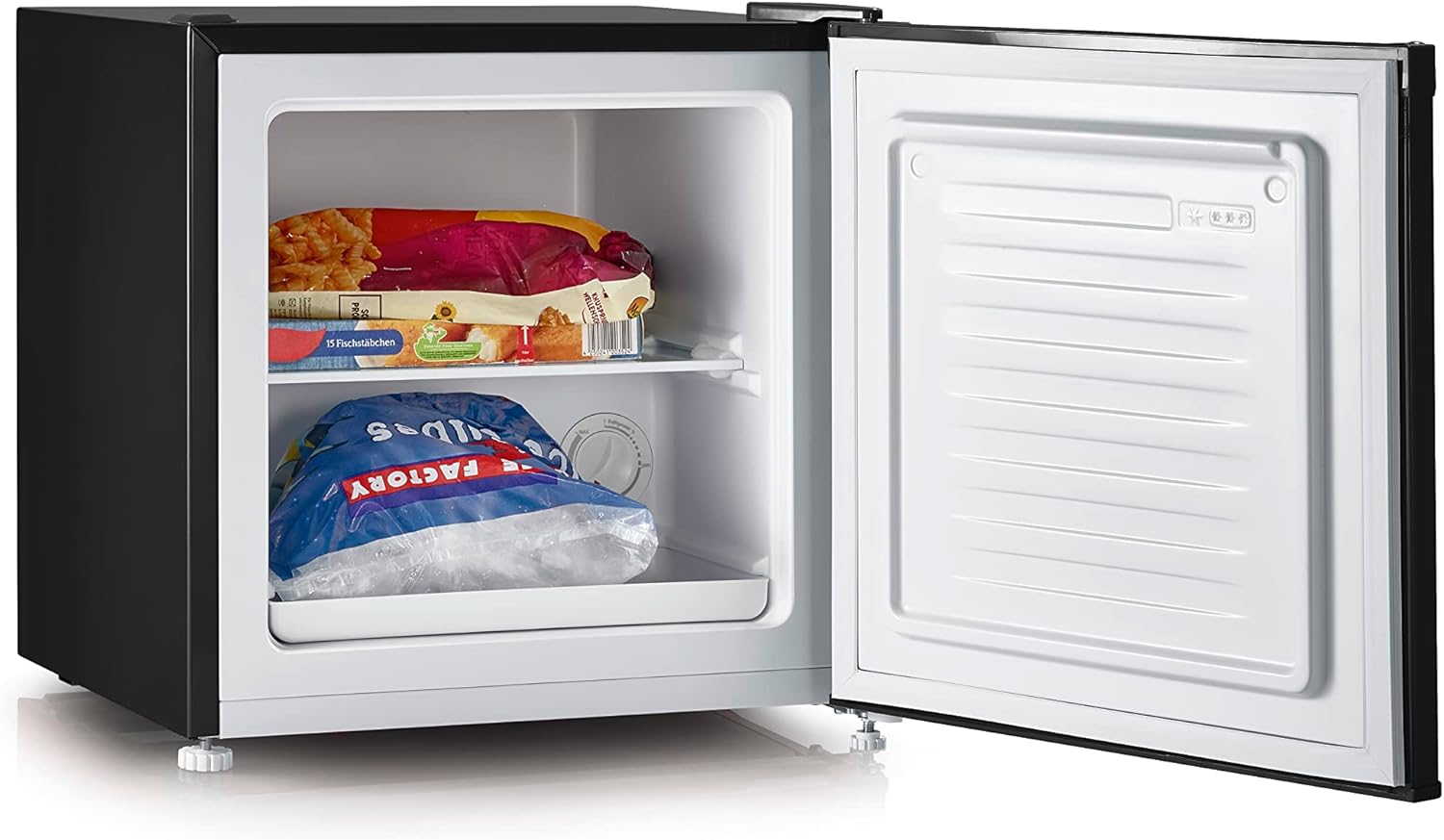 SEVERIN Retro Mini Kühl-/Gefrierbox (31 l), Gefrierschrank klein, Minikühlschrank mit flexibler Temperaturregelung, Tischkühlschrank, schwarz, GB 8880 – Bild 6