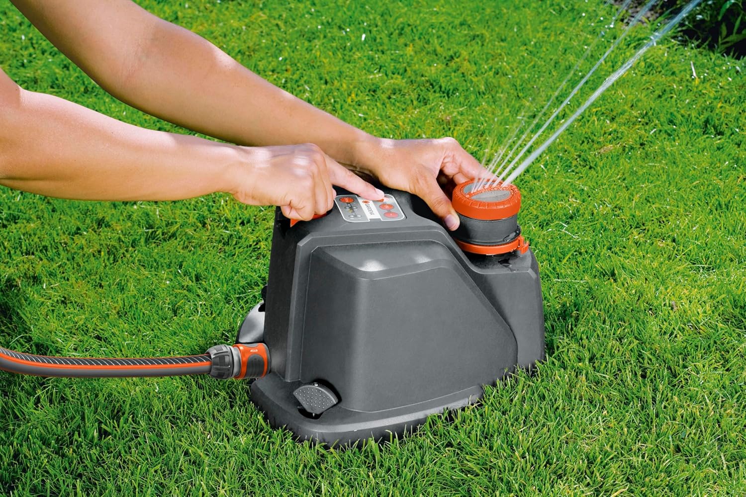 Gardena Comfort Vielflchenregner AquaContour Automatic: Flchenbewsserung für die individuelle Bewsserung nahezu jeder Gartenkontur, einfache Programmierung, Reichweite 2,5-10,5 m (8133-20) – Bild 12